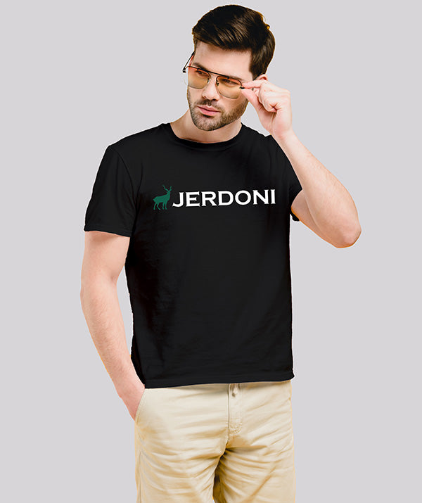 Jerdoni Black T-Shirt With Jerdoni Logo