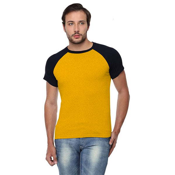 Mustard Black Raglan T-Shirt