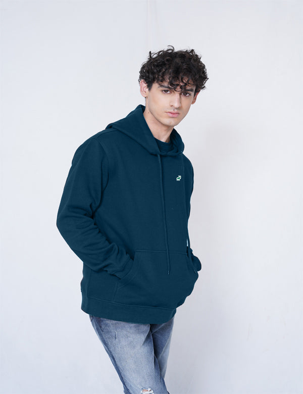 Jerdoni Navy Blue Pull Over Hoodie