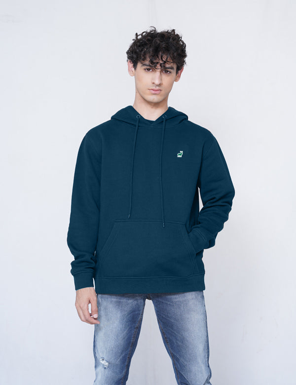 Jerdoni Navy Blue Pull Over Hoodie