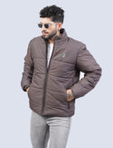 Jerdoni Brown Padded Puffer Jacket