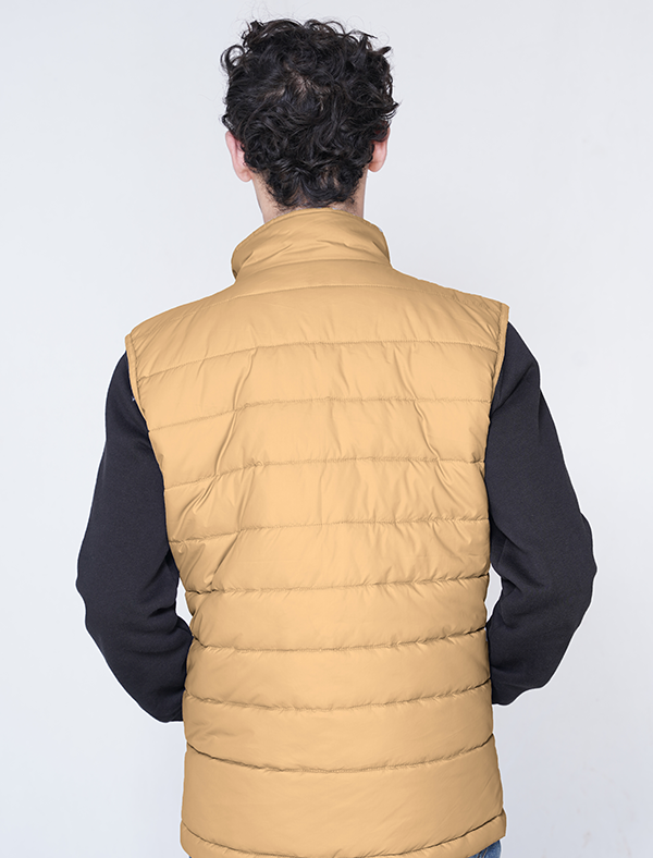 Jerdoni Light Brown Padded Vest