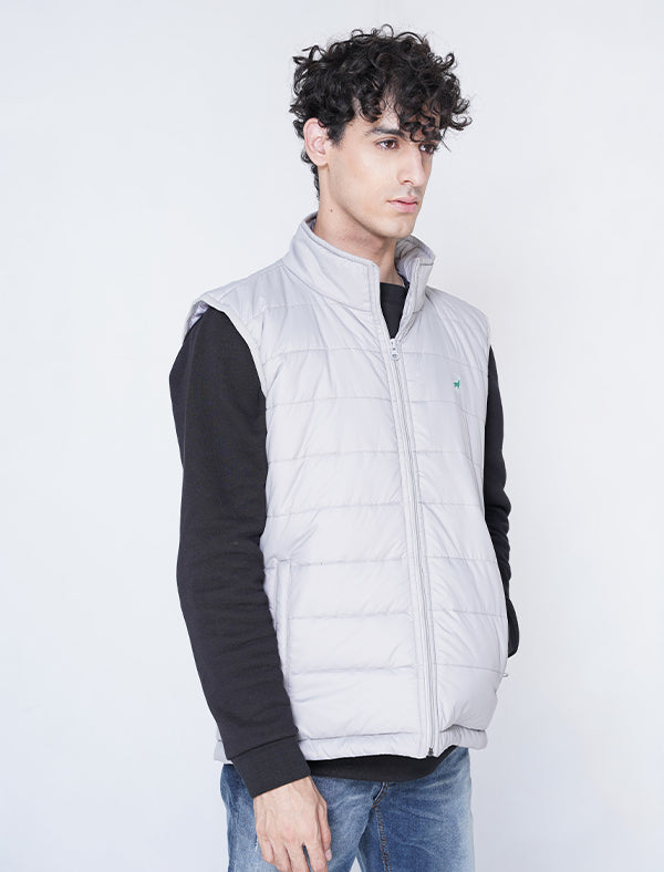 Jerdoni Grey Padded Vest