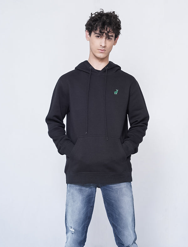 Jerdoni Black Pull Over Hoodie