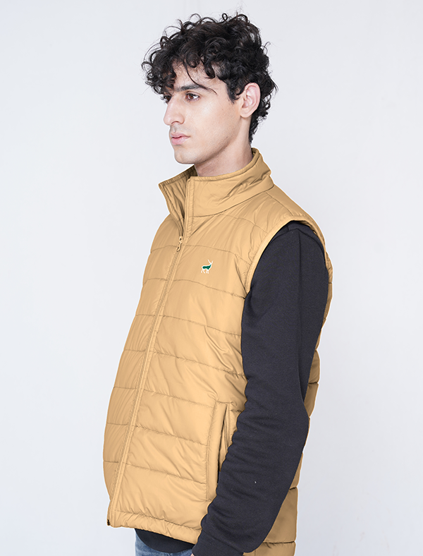 Jerdoni Light Brown Padded Vest