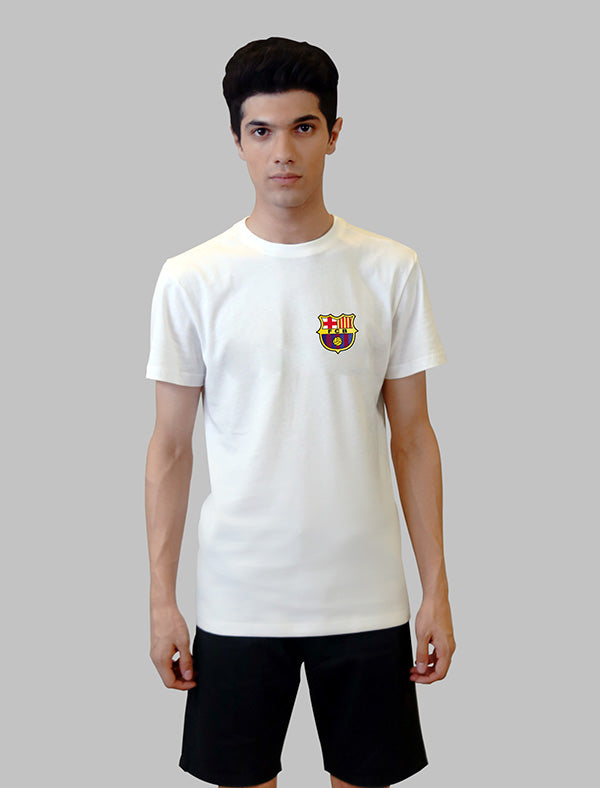 Jerdoni White T-Shirt With FCB Logo