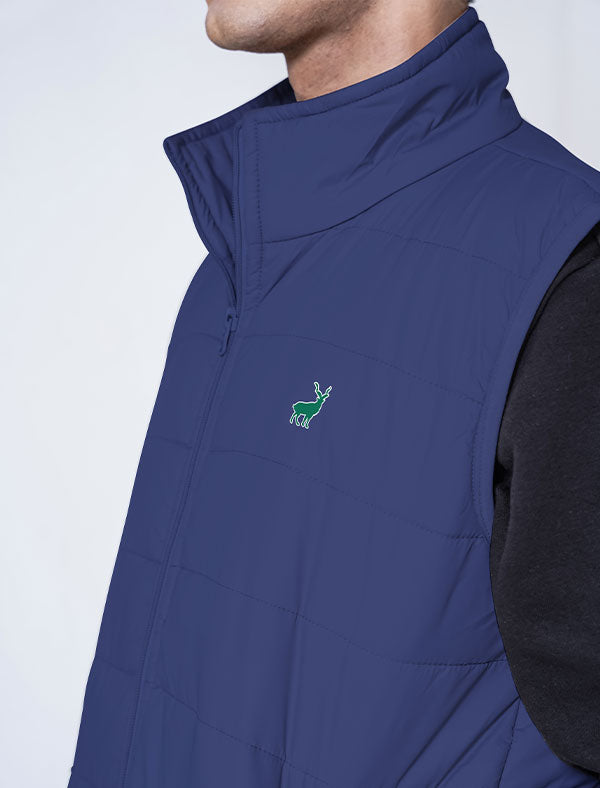 Jerdoni Navy Blue Padded Vest