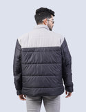 Jerdoni Black & Grey Padded Puffer Jacket