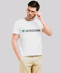 Jerdoni White T-Shirt With Jerdoni Logo
