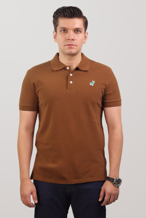 Active Fit Polo Shirt for Men  Brown