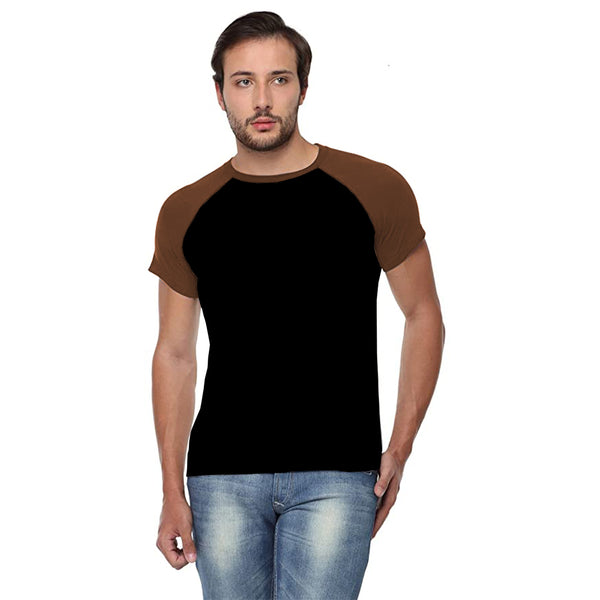 Black Brown Raglan T-Shirt