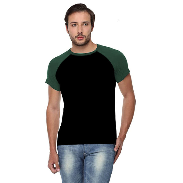 Black Green Raglan T-Shirt