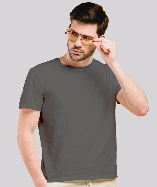 Jerdoni Grey Plain  T-Shirt