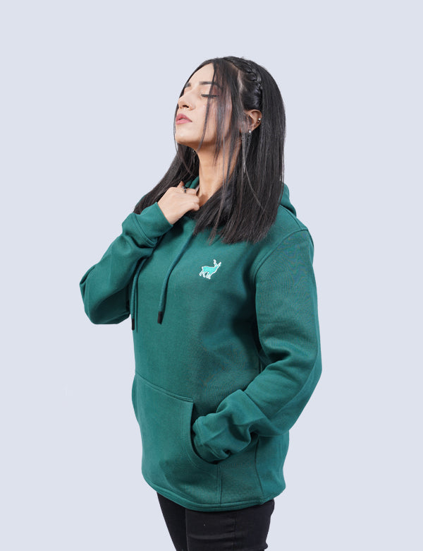 Jerdoni Green Pull Over Hoodie