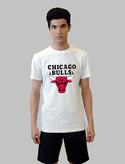 Jerdoni White T-Shirt With Chicago Bulls Logo