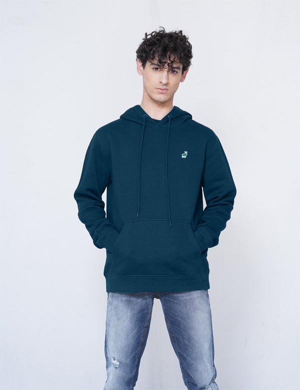 Jerdoni Navy Blue Pull Over Hoodie